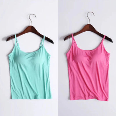 Leonora | Lockeres Leinen-Top mit integriertem BH