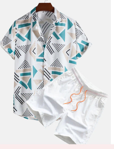 Stylisches Freizeit Set Kurzarm Set für Herren