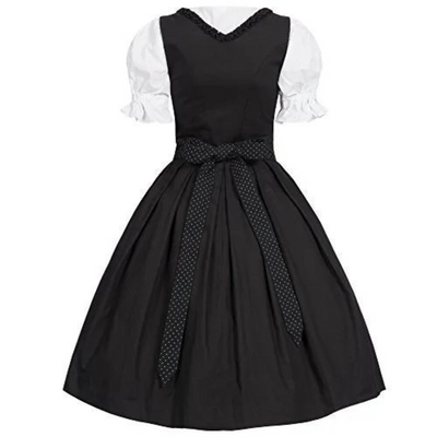 Lenani | Damen Schwarz Oktoberfest Dirndl Kleid | 2025