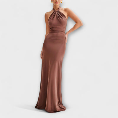 Lagune - Slinky Halter Maxi Dress
