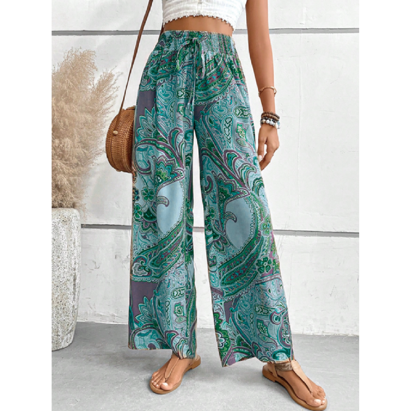 Damenhose Im Boho Stil | Weites Bein