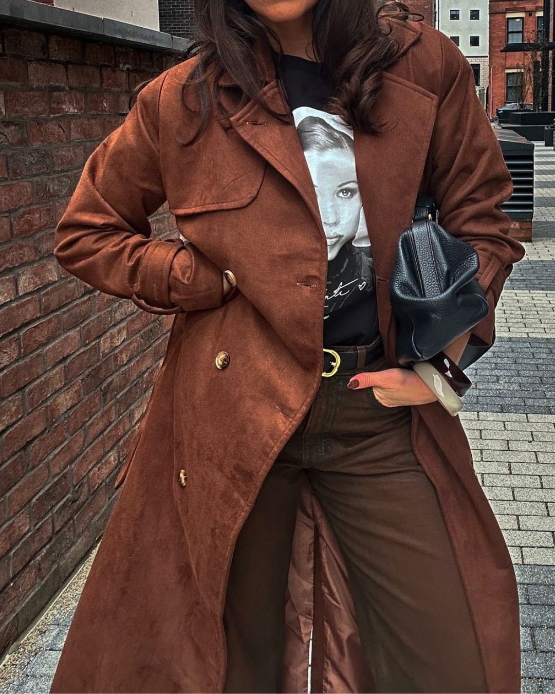 Marie | Banbury Wildleder Trenchcoat