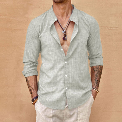 Eberhard | Hemd aus mühelosem Leinen und Baumwolle