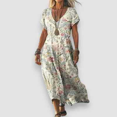 LUNA - VINTAGE KLEID MIT FARBVERLAUF