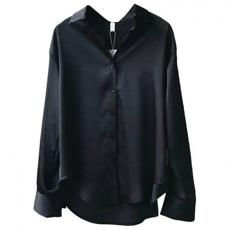Shae - lockere und weite Satinbluse für Damen