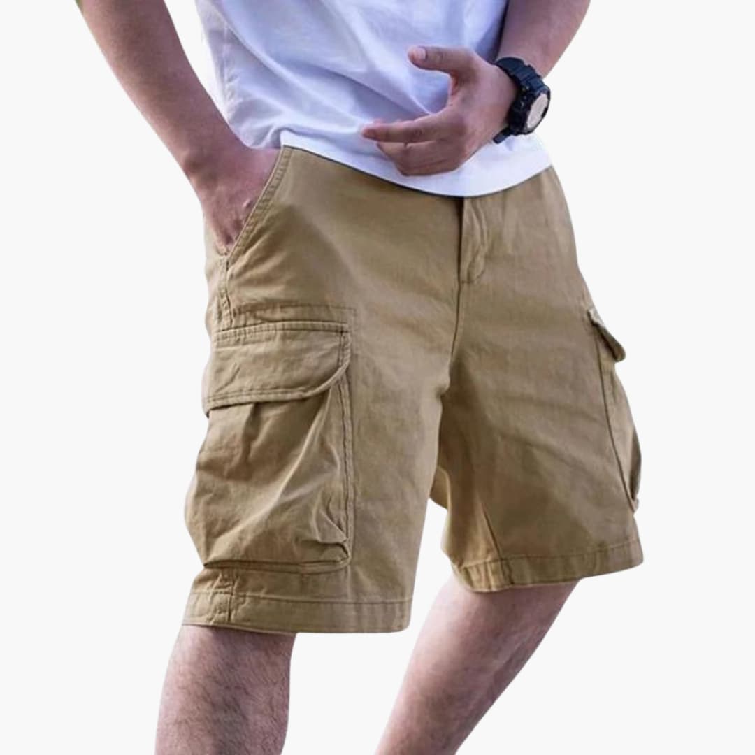 Herren Sommer Cargo Shorts mit Taschen und Reißverschlussverschluss