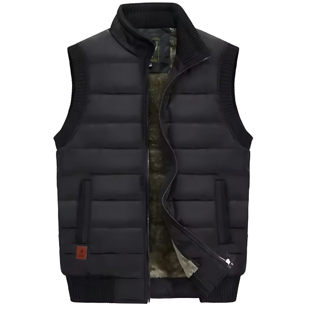 Warme Outdoor Weste mit Futter für Herren
