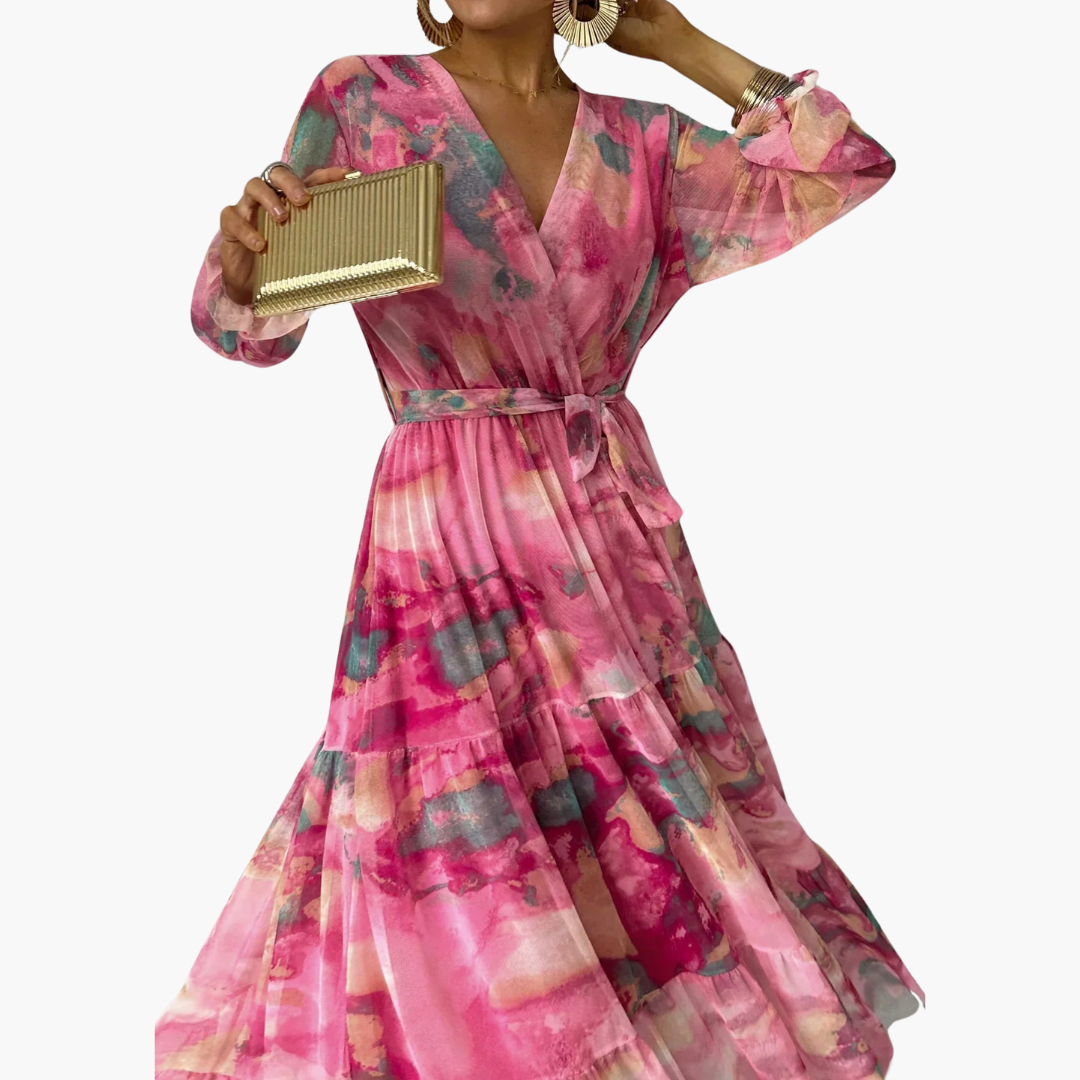 Langärmeliges Sommerkleid - Damenmode für sonnige Tage