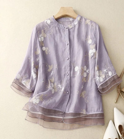 Bellerose - Besticktes Vintage-Hemd