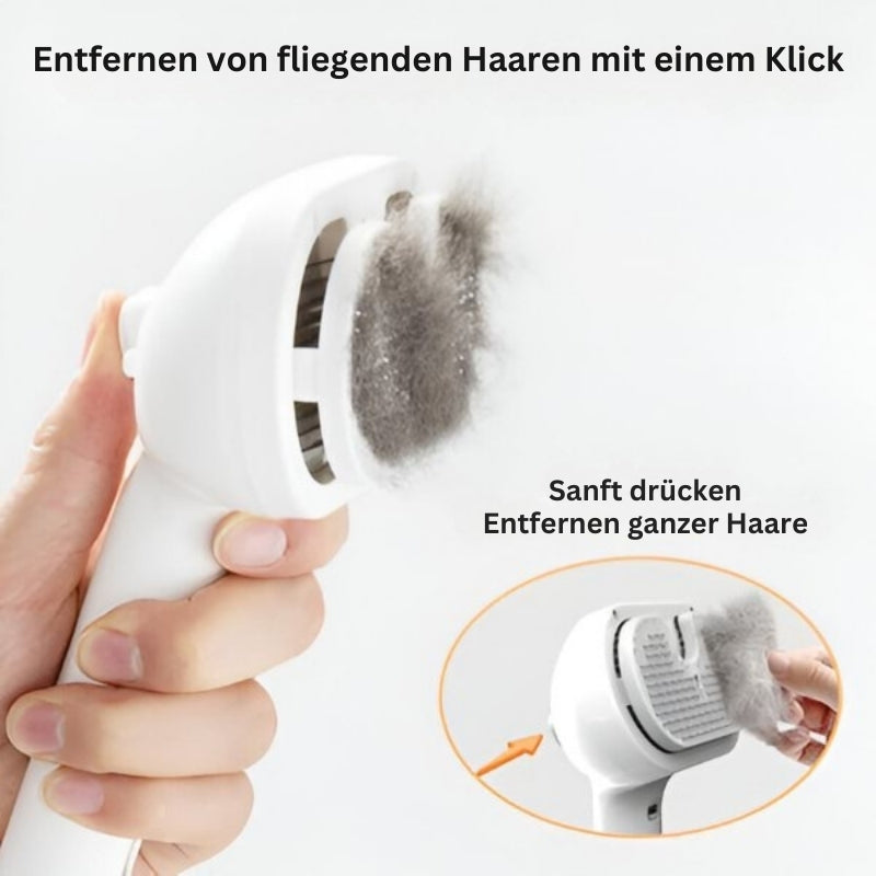 FurEase - Wiederaufladbare Dampfbürste Für Die Fellpflege Von Haustieren
