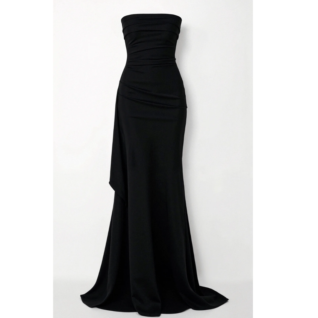Damen Kleid mit Hohem Seitenschlitz | Maxi