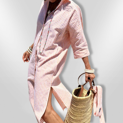 Emilia | Gestreiftes Hemdkleid