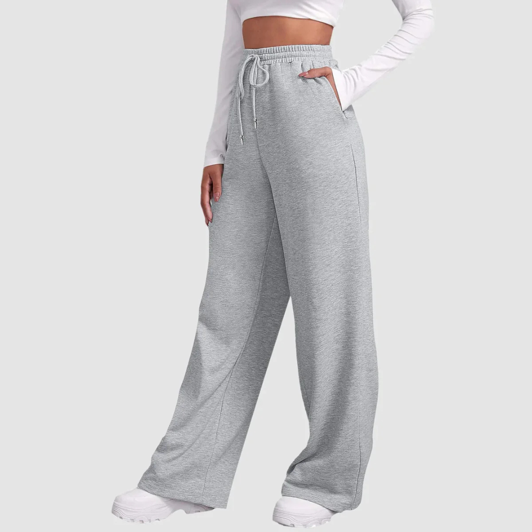 Damen Entspannte Passform Weite Jogger Hose | Hohe Taille
