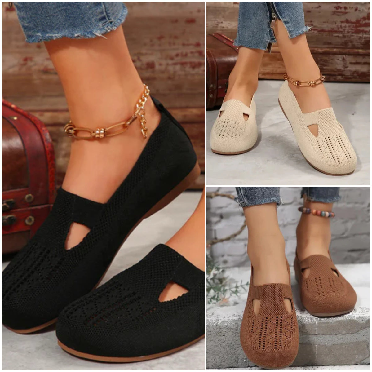 Adeline | Bequeme, atmungsaktive Strick-Schuhe für Damen zum Gehen