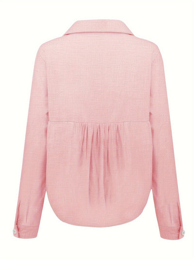 Elvina - Luftige Sommerbluse mit V-Ausschnitt