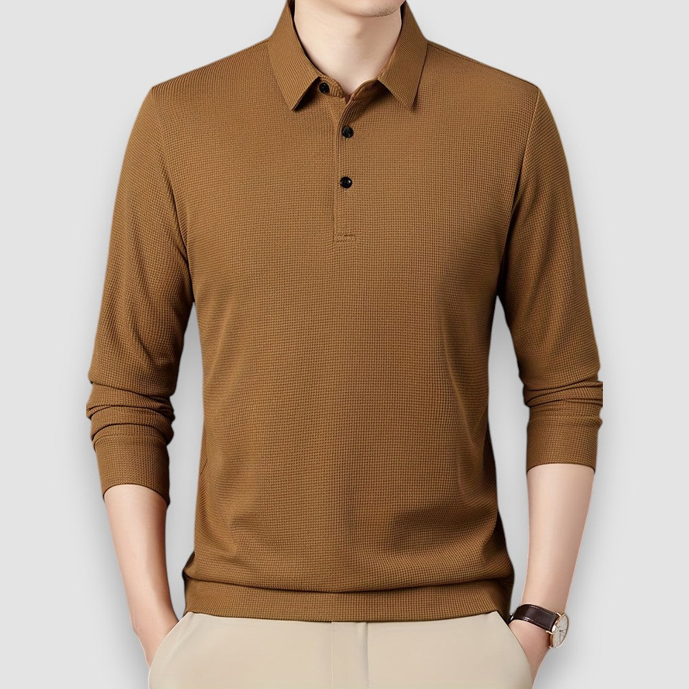 Zeno | Casual Long Sleeve Polo Shirt