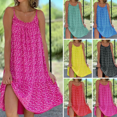 Laura | Luftiges geblümtes Sonnenkleid