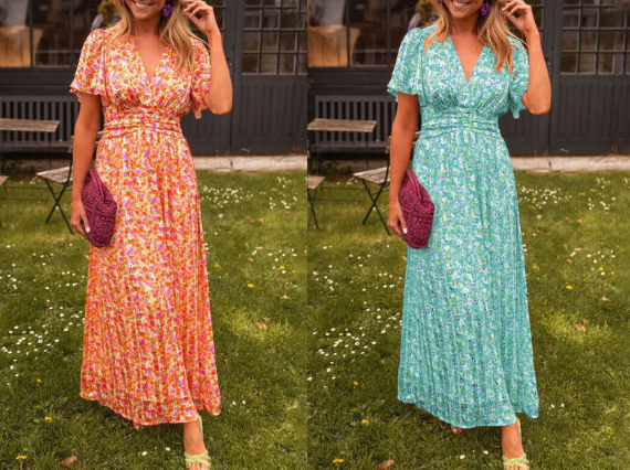 Trudy | Vintage Blumenkleid für Damen