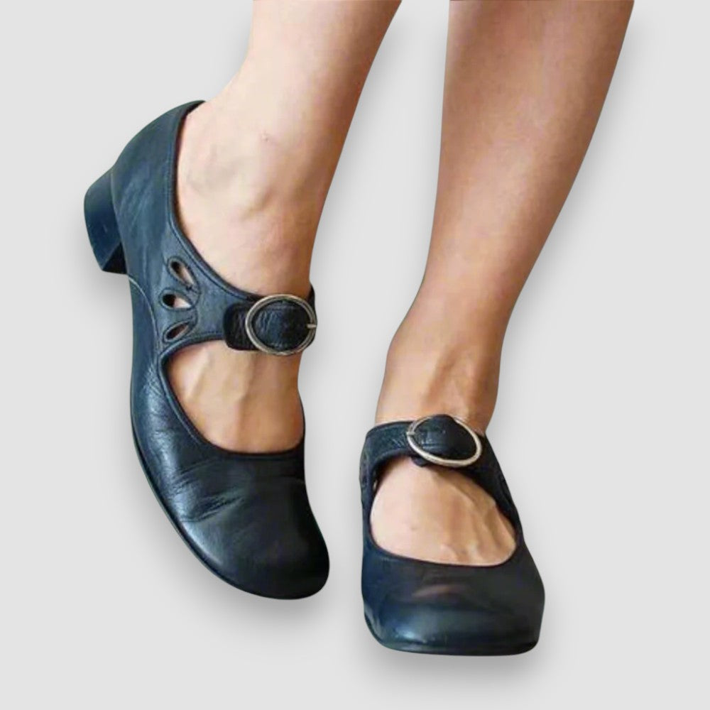 Eline | Orthopädische Ledersandalen mit bequemer Keilsohle