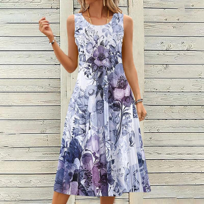 Alana | Vintage Blumenprint-Kleid