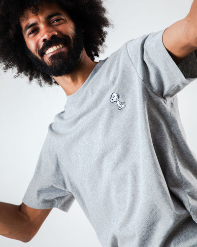 Zayn | Ford Erdnüsse Snoopy T-Shirt Grau Melange