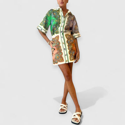 Greta | Bedrucktes Minikleid