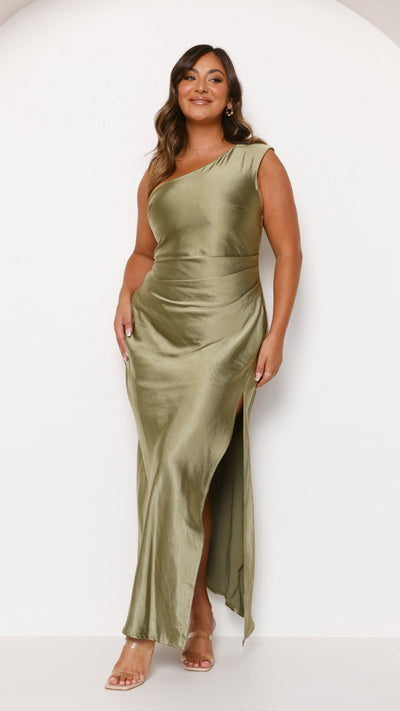 Zane | Victoria Maxikleid - Olive