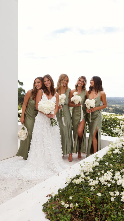 Zane | Victoria Maxikleid - Olive