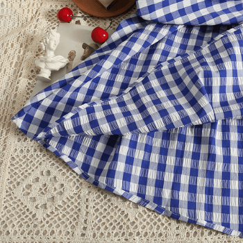 Modisches Damenkleid mit Karree-Ausschnitt & Puffärmeln – Selina