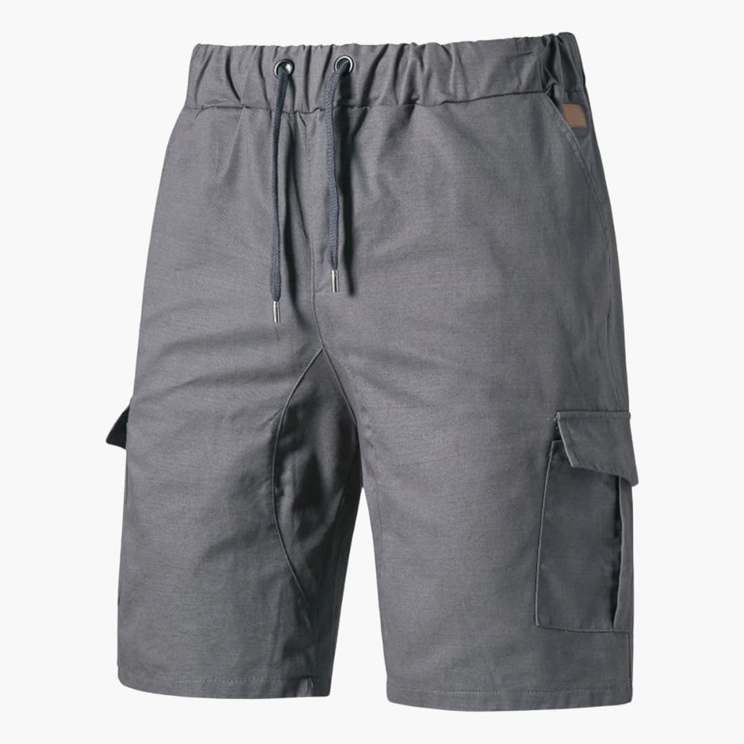 Herren Sommer Cargo Shorts mit Taschen und Kordelzug
