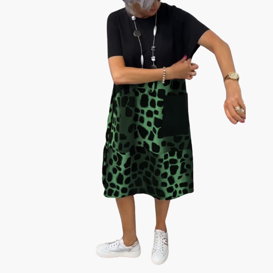 Sommerkleid Damen - Lockeres Freizeitkleid mit Musterprint