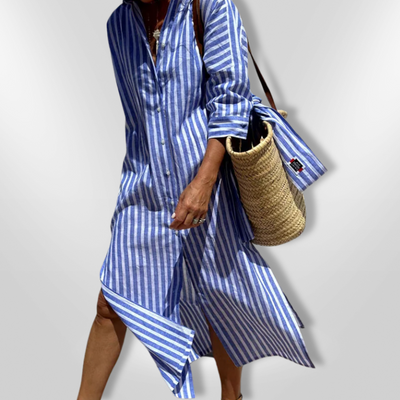 Emilia | Gestreiftes Hemdkleid