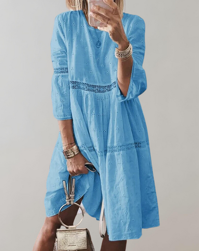 Korina - Elegantes Damen Kleid mit Stickerei