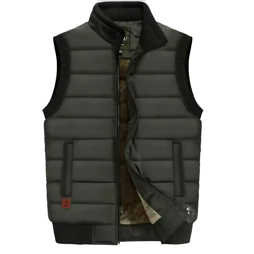 Warme Outdoor Weste mit Futter für Herren