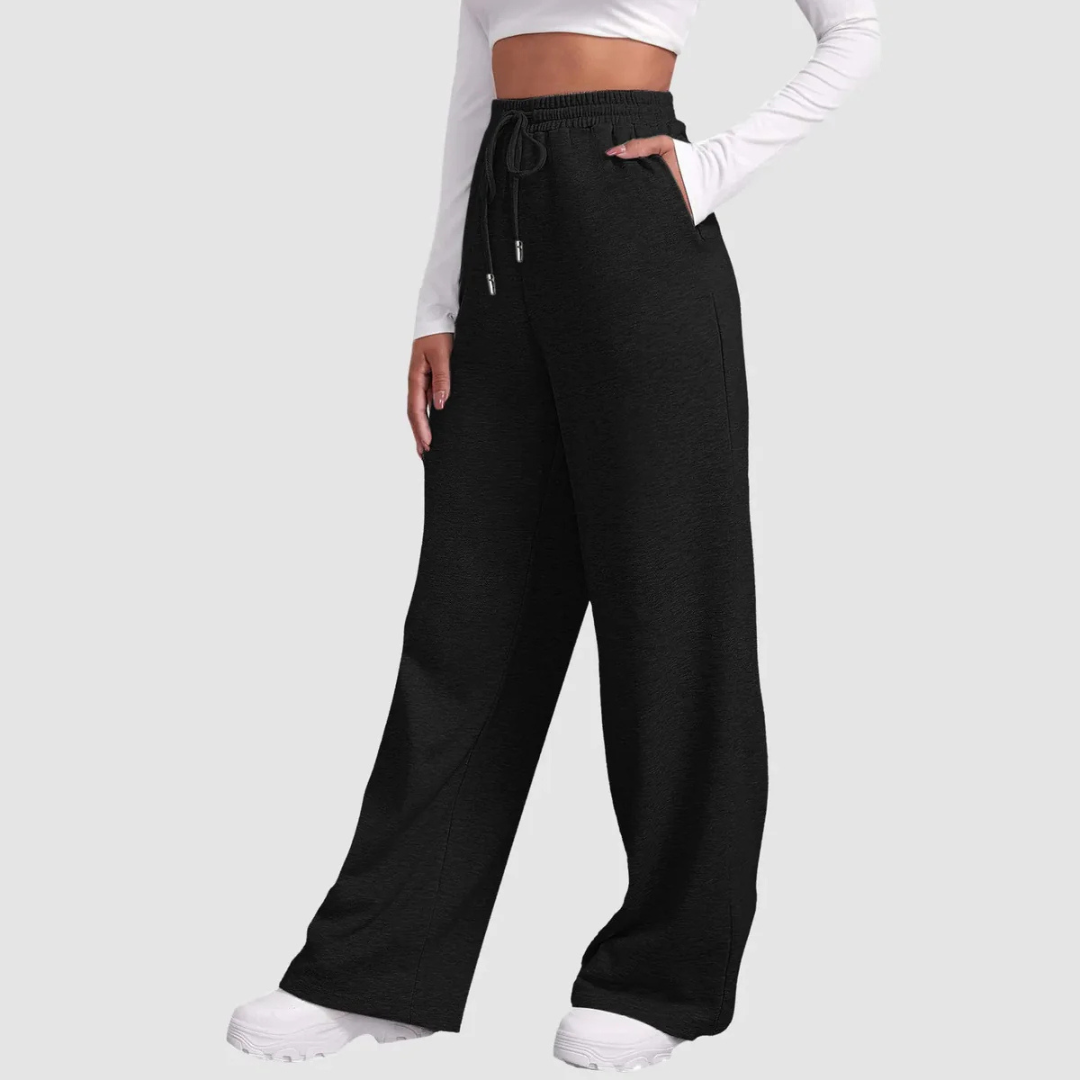 Damen Entspannte Passform Weite Jogger Hose | Hohe Taille
