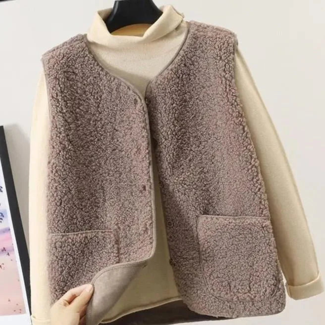 Damen Knopf Daunen Warme Weste | Ärmellos