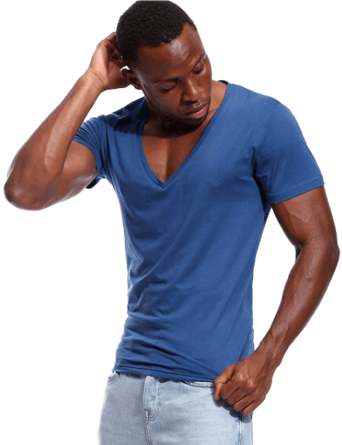 Lässiges & Figurbetontes Herren V-Ausschnitt T-Shirt – Jonas