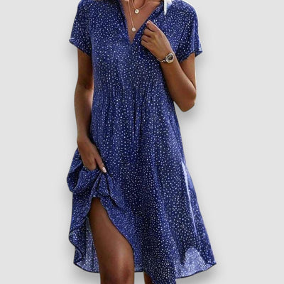 Eva | Lässiges geblümtes Kleid