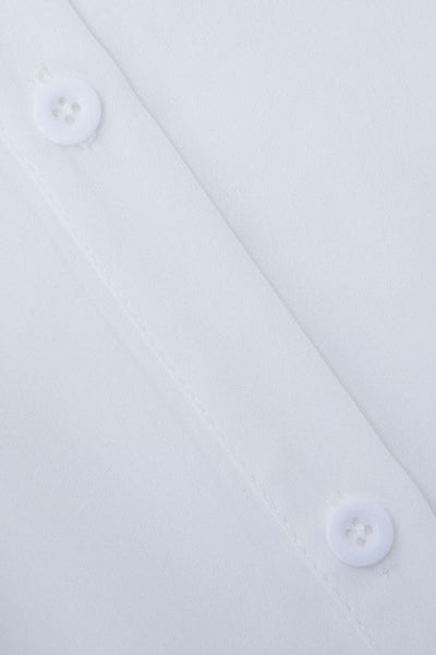 Ilaria | Weißes Oversized-Hemd mit betonter Taille und klassischem Kragen