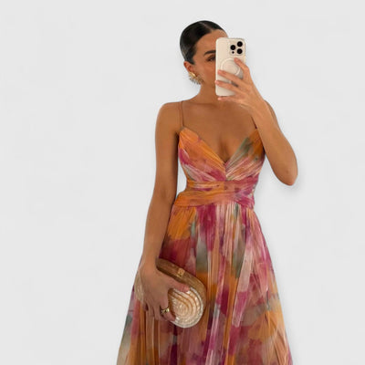 Giselle | Maxi Kleid Premium Blumenmuster