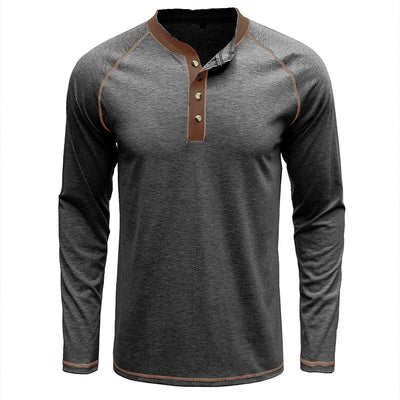 Miękka bawełniana koszulka Henley