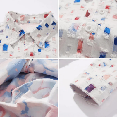 Herren Langarm Knopf Daunen Hemd | Lässig