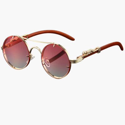 Damen Sonnenbrille mit Rundgläsern und UV-Schutz für alle Jahreszeiten