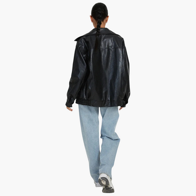 Damen Bomberjacke mit Reißverschluss und Seitentaschen