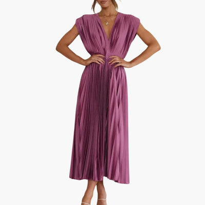 Elegantes Midikleid mit V-Ausschnitt - Damen Abendmode Farfetch