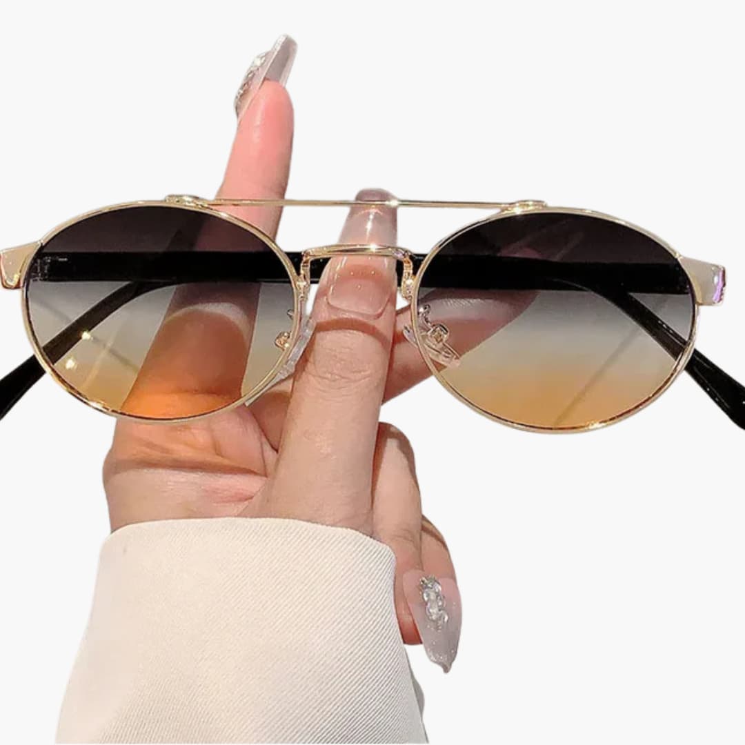 Damen Sonnenbrille mit ovalen Gläsern und UV-Schutz