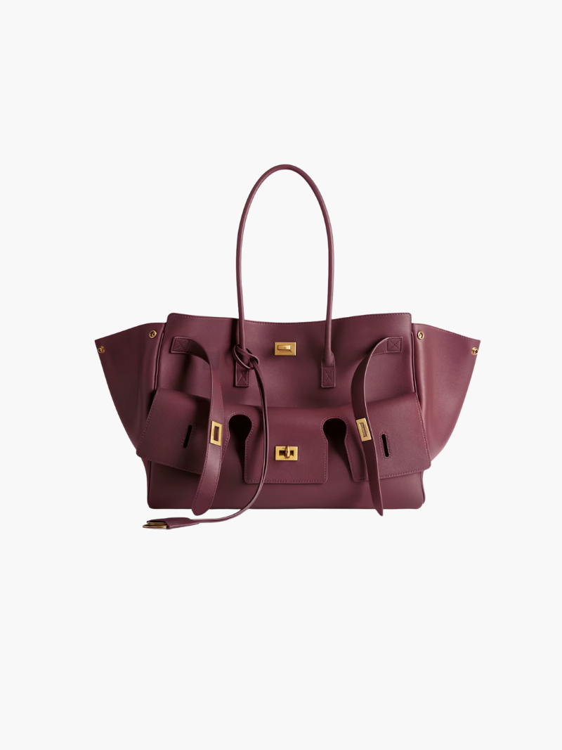 Luxuriöse vegane Leder-Strandtasche – Geflochtene Tote für Damen