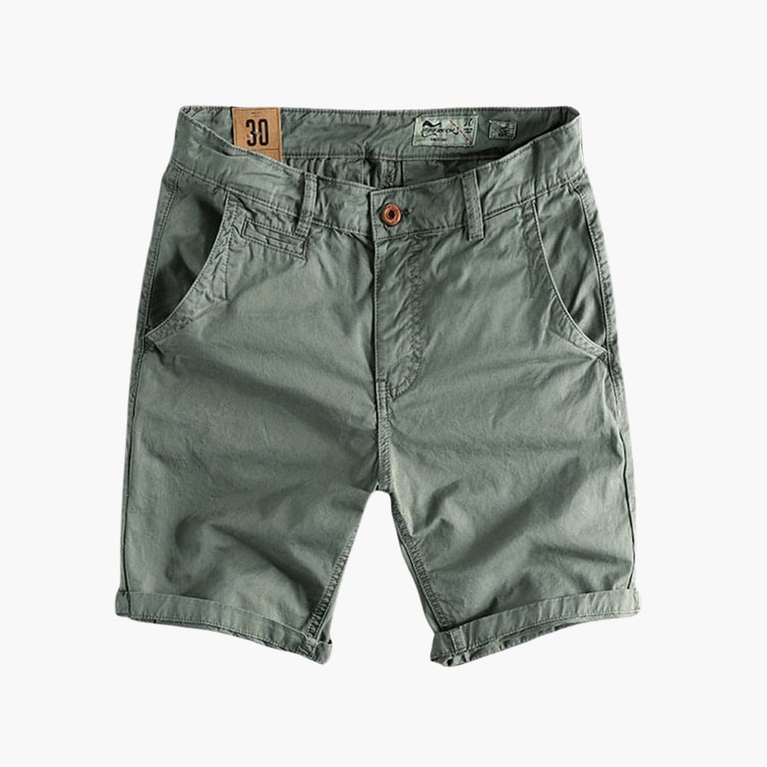 Herren Shorts aus leichter Sommerware mit Taschen und Knopfverschluss