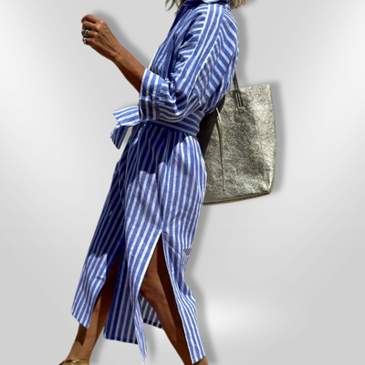 Emilia | Gestreiftes Hemdkleid