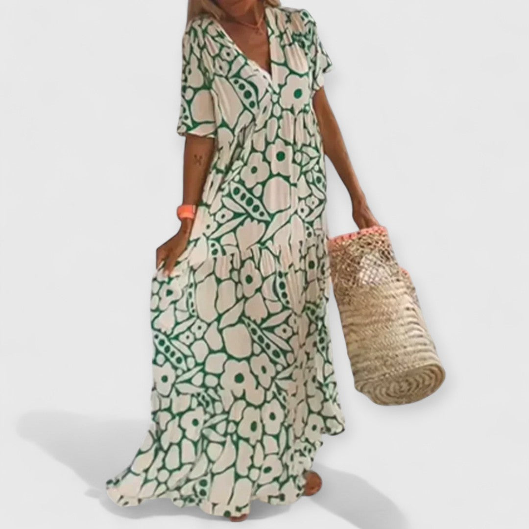 Christine | Sommerkleid Premium Blumenmuster